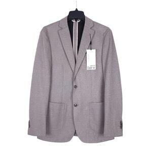 Bar III Men's Slim-Fit Stretch Sport Coat Blazer Tan Herringbone 40R NWT